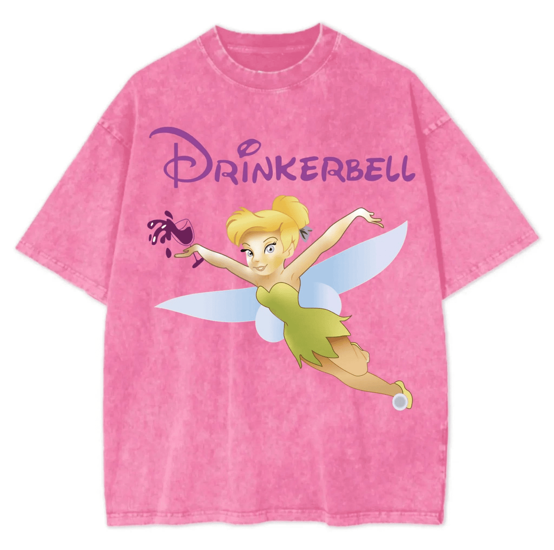Tinkerbell Washed T-Shirt - Hippies TownHippies Town