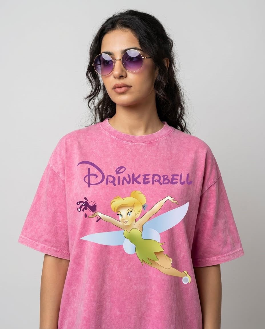 Tinkerbell Washed T-Shirt - Hippies TownHippies Town