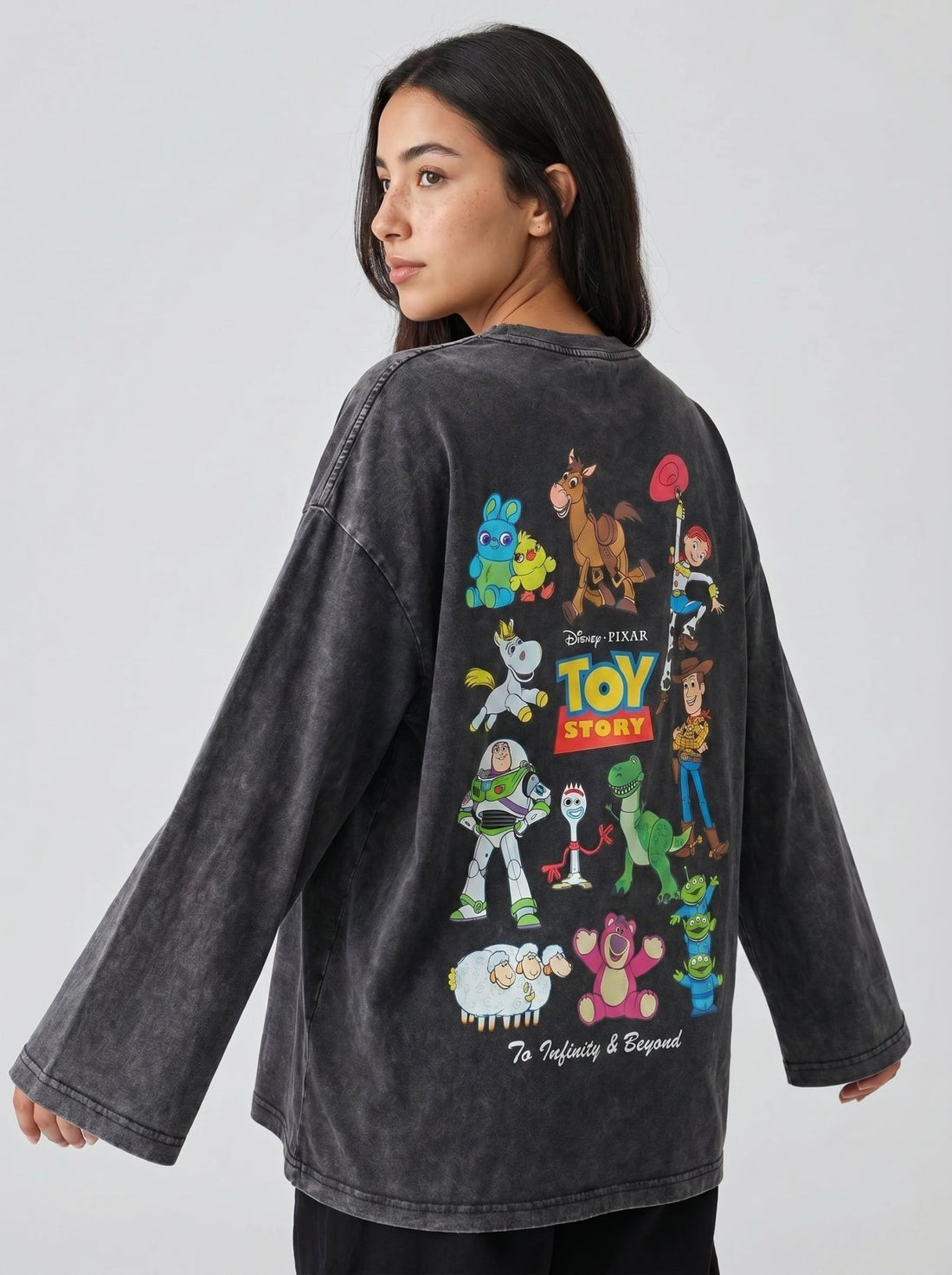 Toy Story Long Sleeves Washed T-Shirt - Hippies TownHippies Town