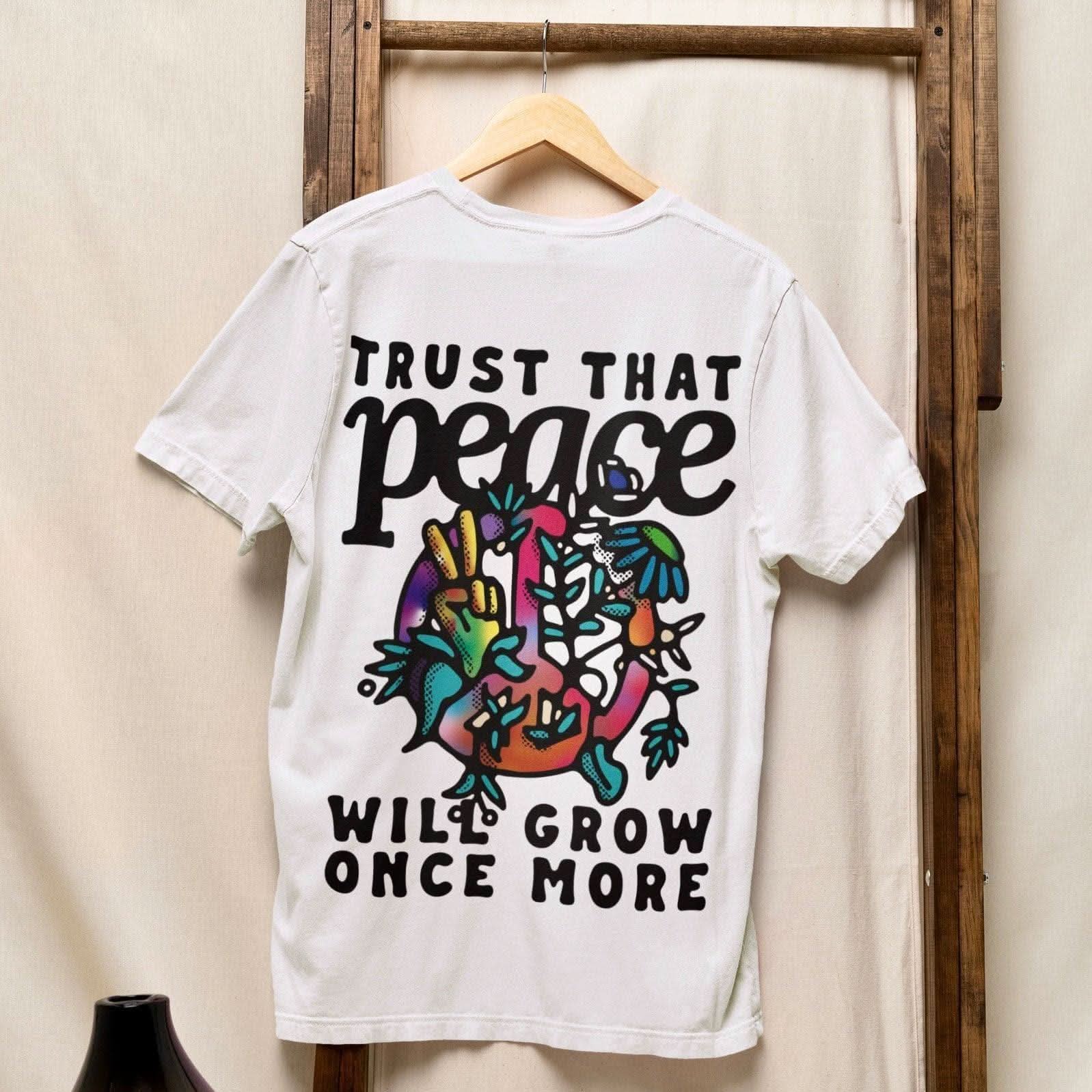 Trust That Peace T-Shirt ( L - XL ) - Hippies TownT-shirtHippies Town