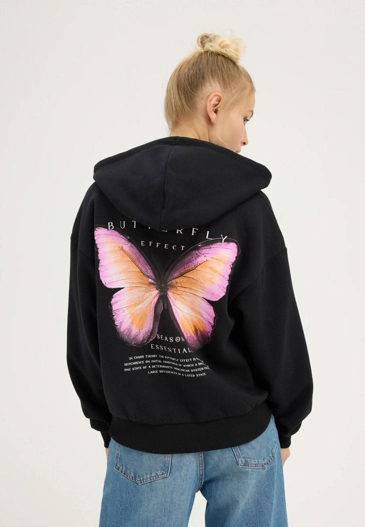 Vibrant Butterfly Hoodie - Hippies TownHoodieHippies Town