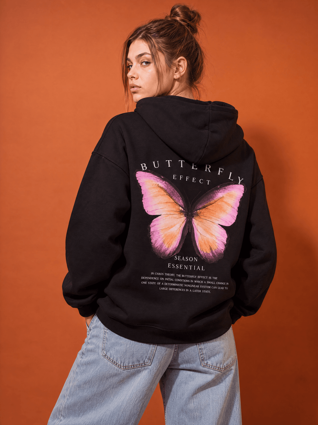 Vibrant Butterfly Hoodie - Hippies TownHoodieHippies Town