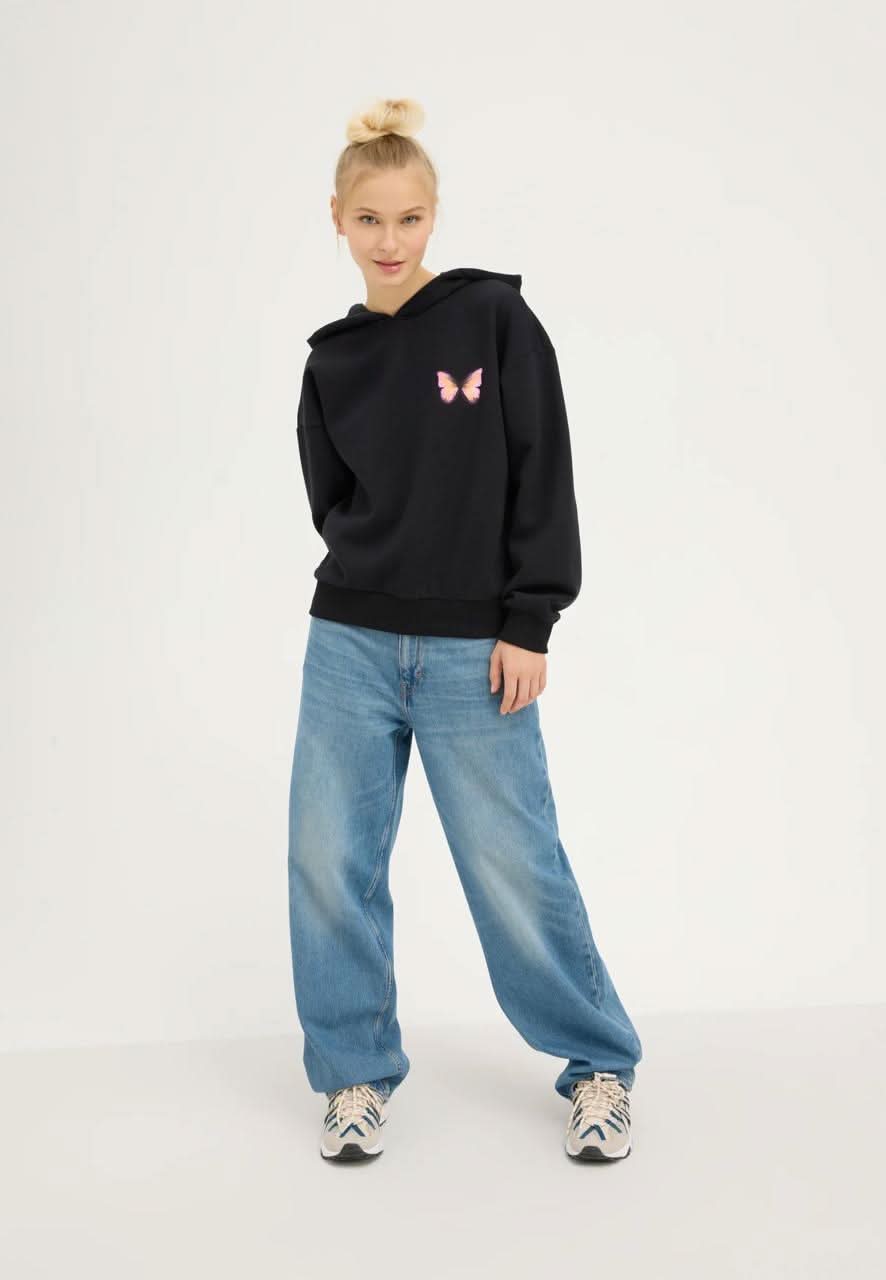 Vibrant Butterfly Hoodie - Hippies TownHoodieHippies Town