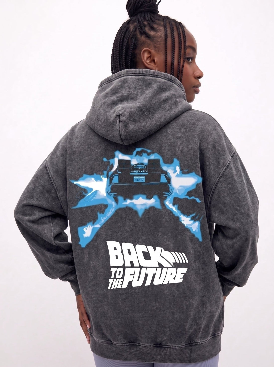 Washed Back To The Future Hoodie - Hippies TownHoodieHippies Town