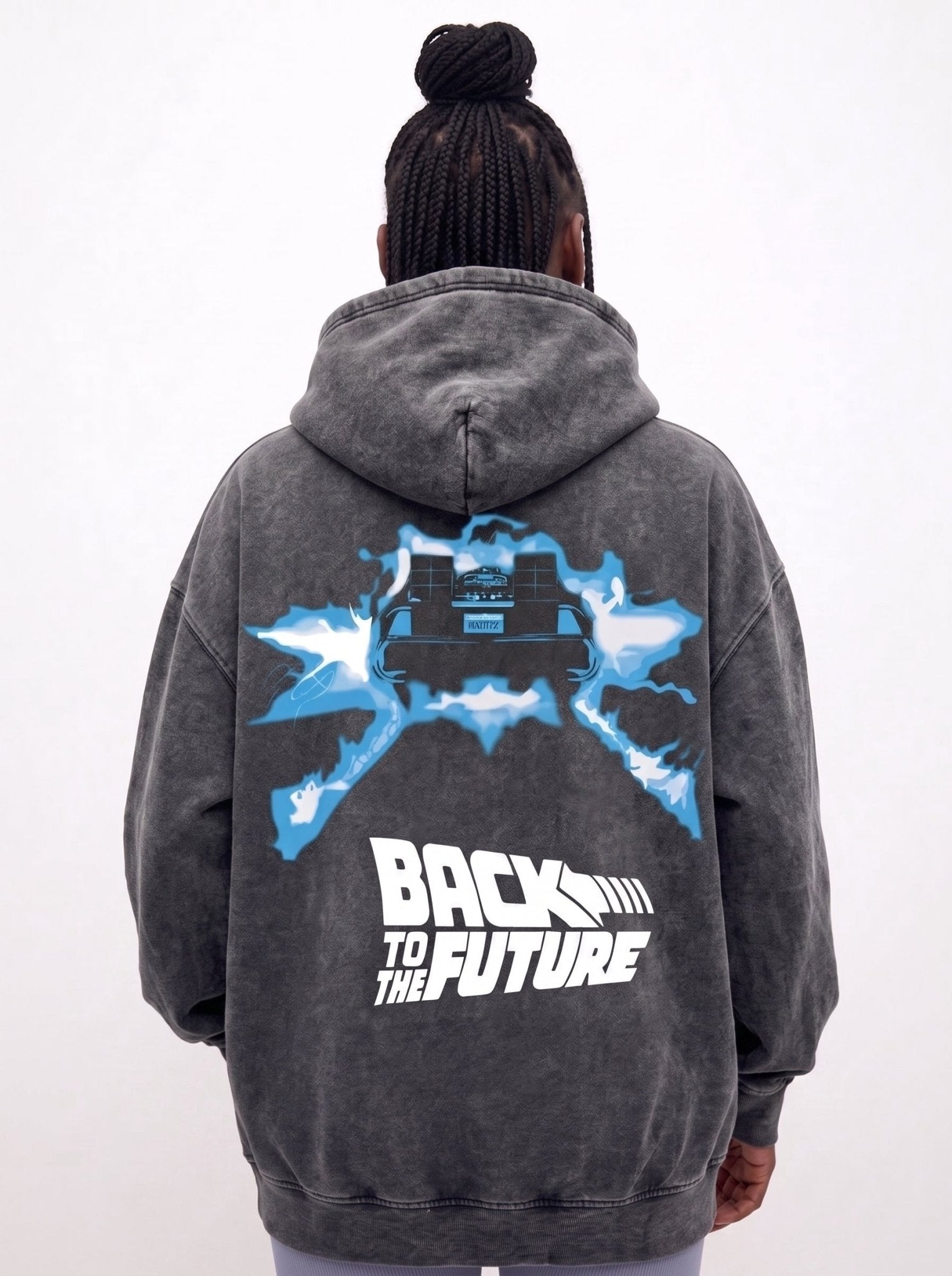 Washed Back To The Future Hoodie - Hippies TownHoodieHippies Town