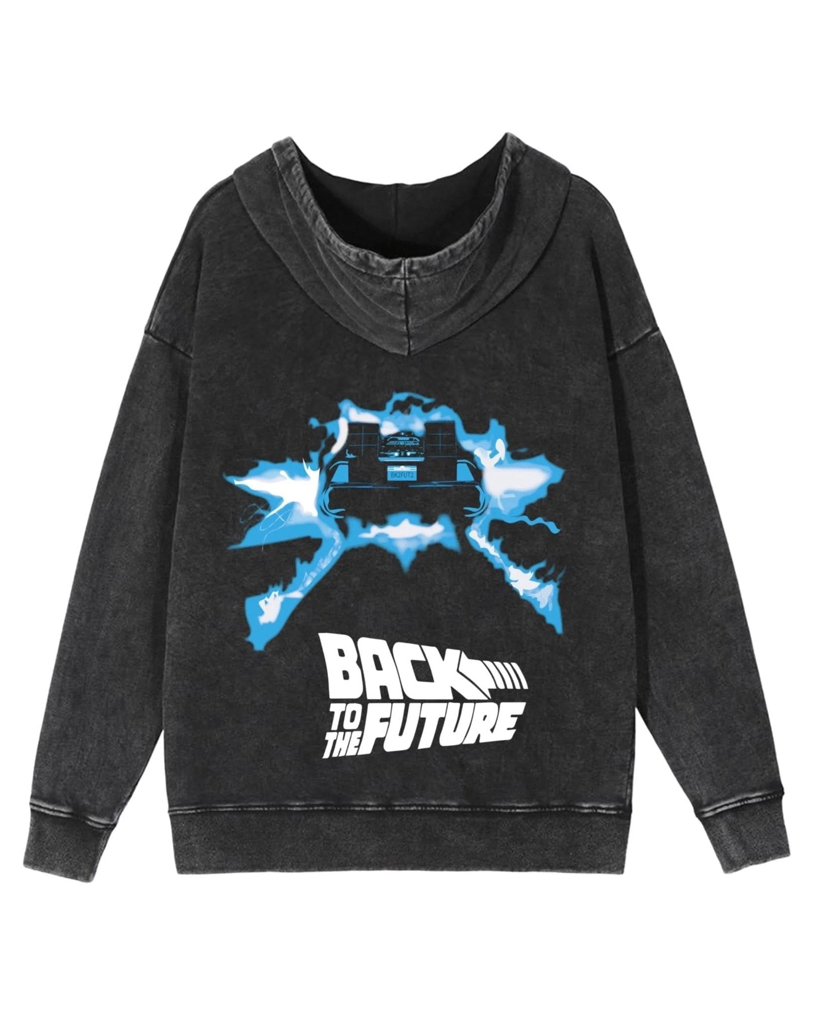 Washed Back To The Future Hoodie - Hippies TownHoodieHippies Town