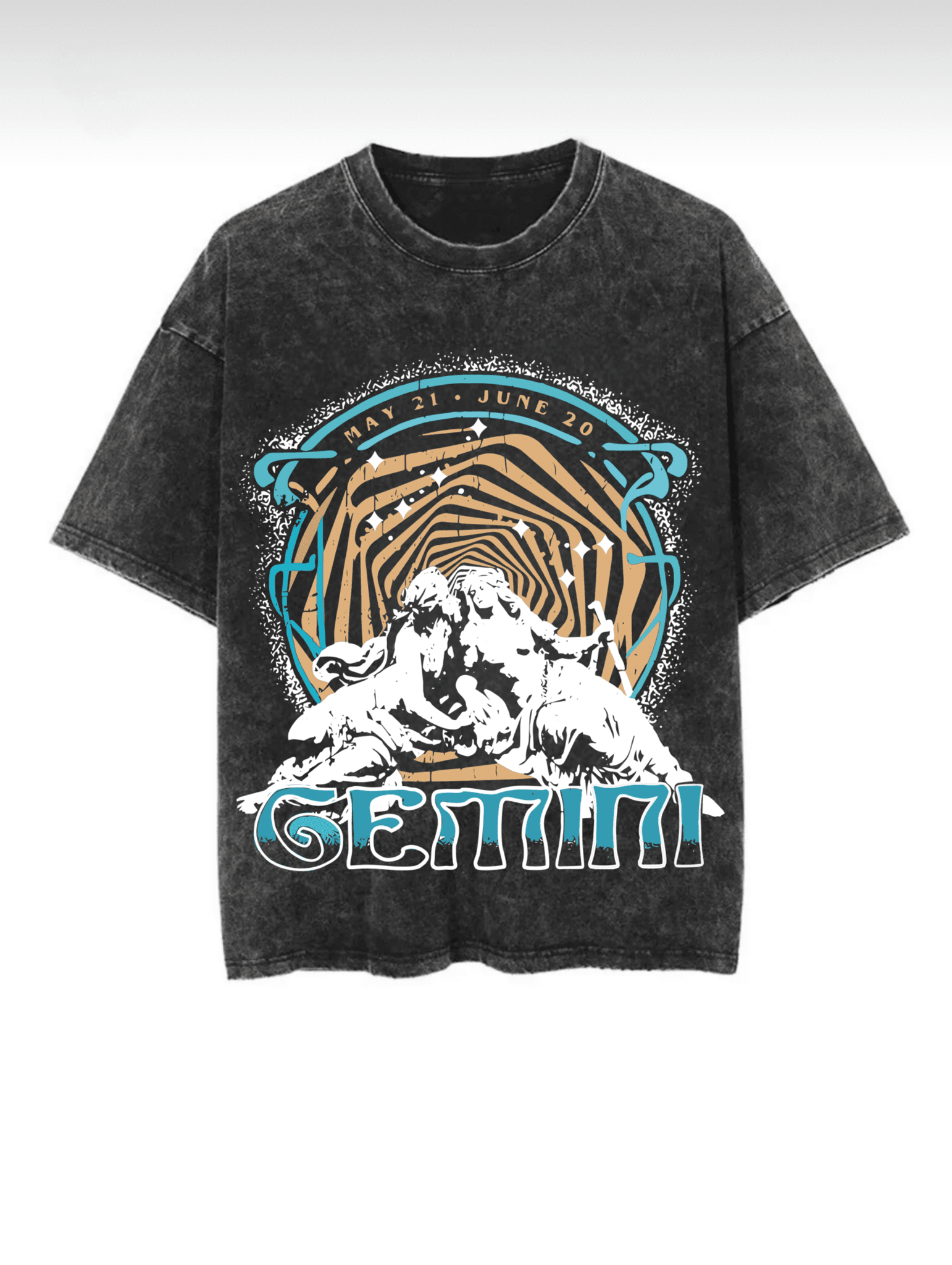 Washed Zodiac T-Shirts - Hippies TownHippies Town