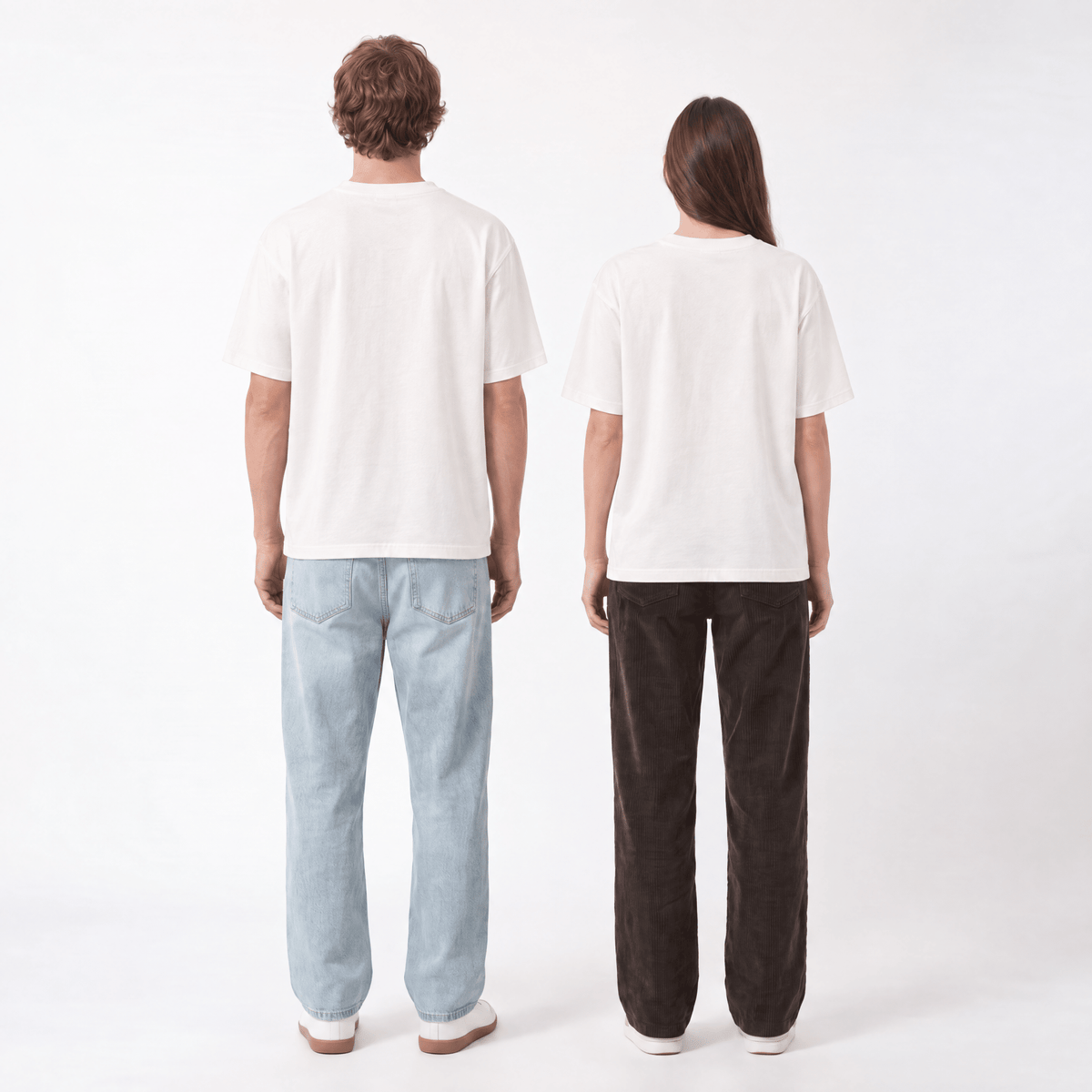 White Oversized T-Shirt - Hippies TownHippies Town