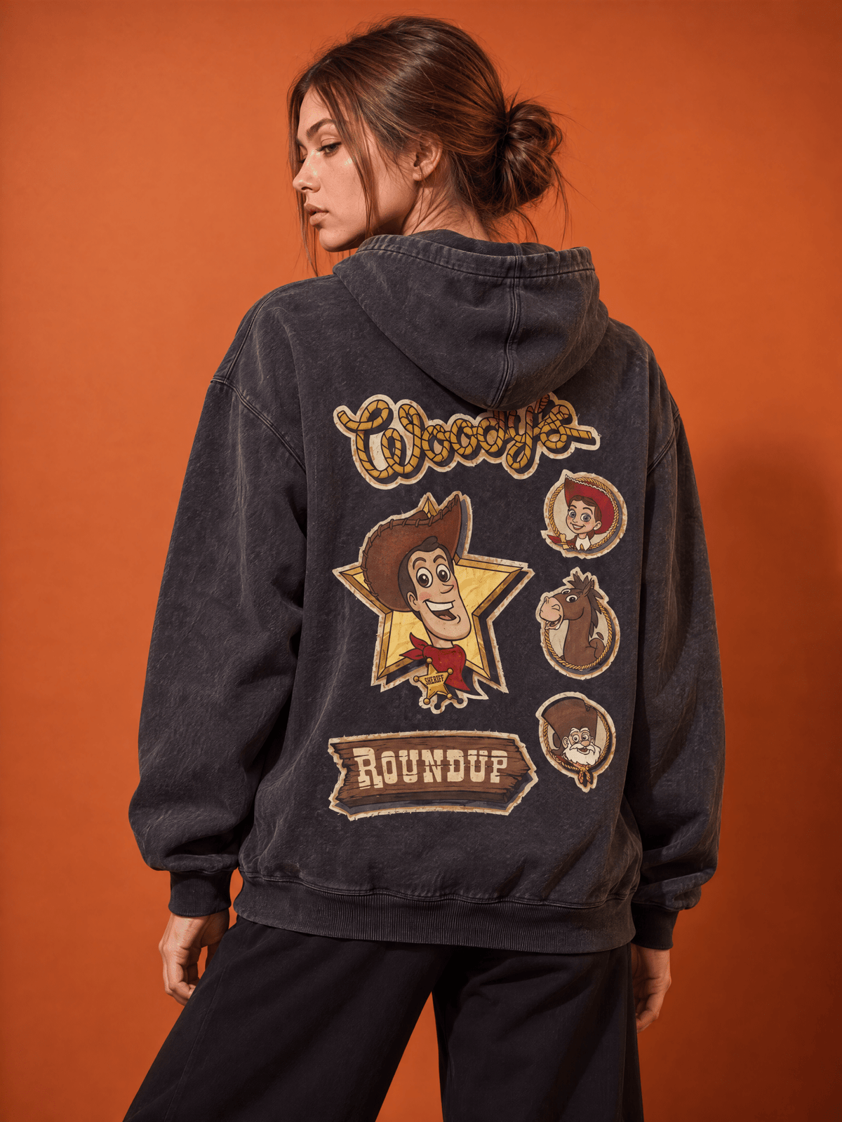 Woody Washed Hoodie - Hippies TownHoodieHippies Town