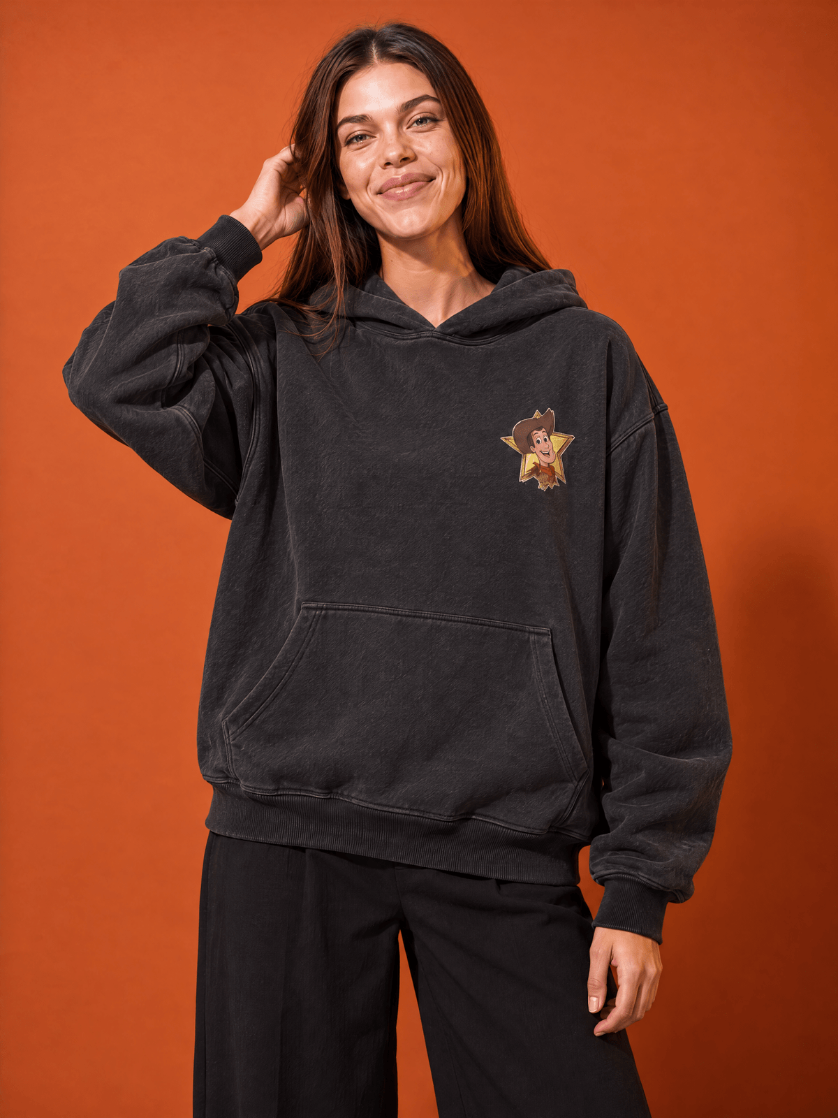 Woody Washed Hoodie - Hippies TownHoodieHippies Town