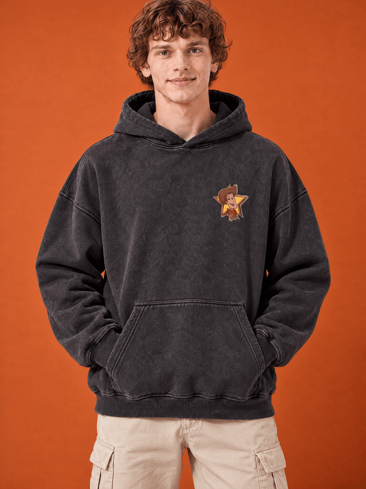 Woody Washed Hoodie - Hippies TownHoodieHippies Town